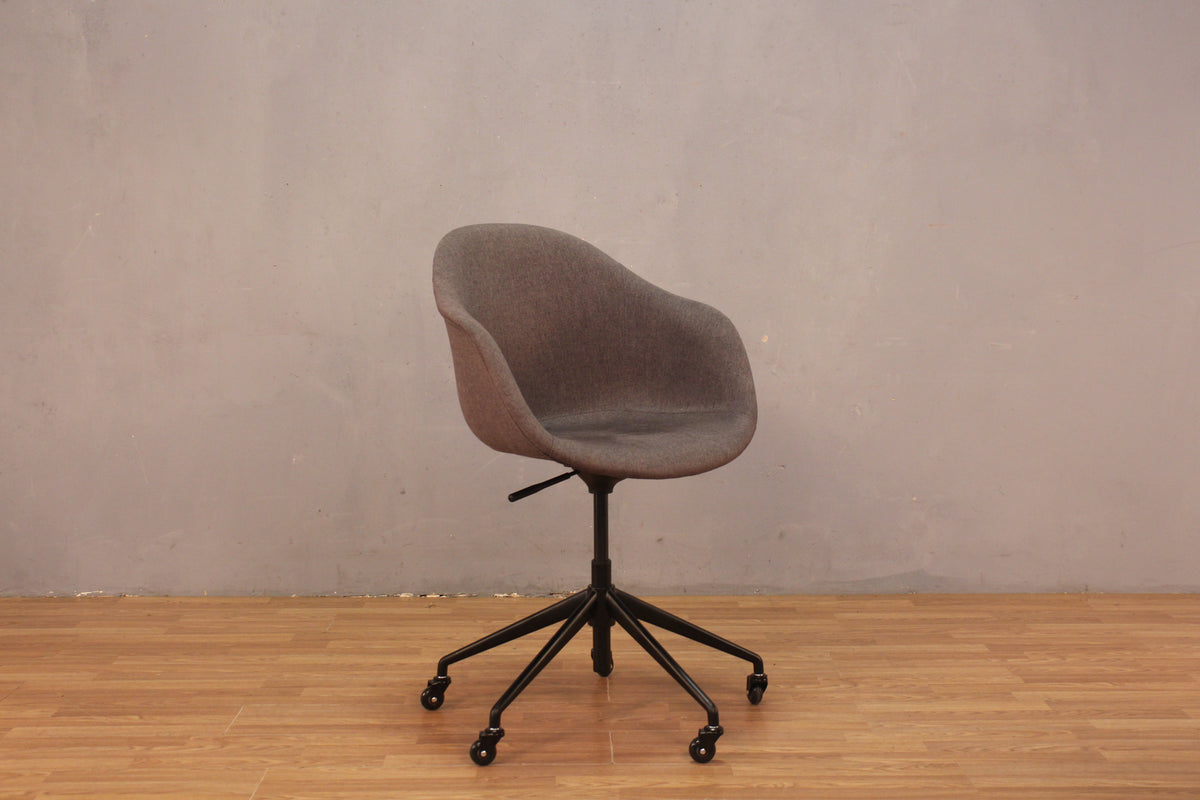 Luxe Contemporary Gray Desk Chair