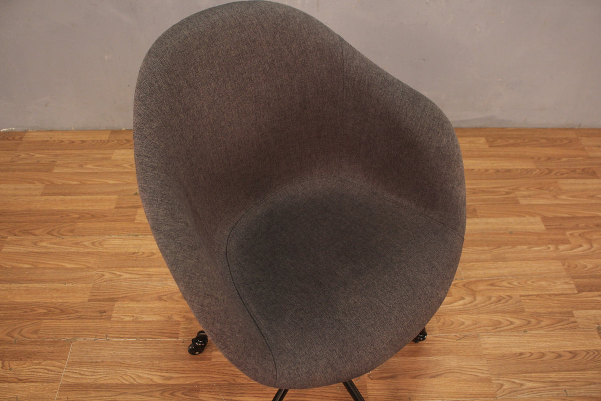 Luxe Contemporary Gray Desk Chair