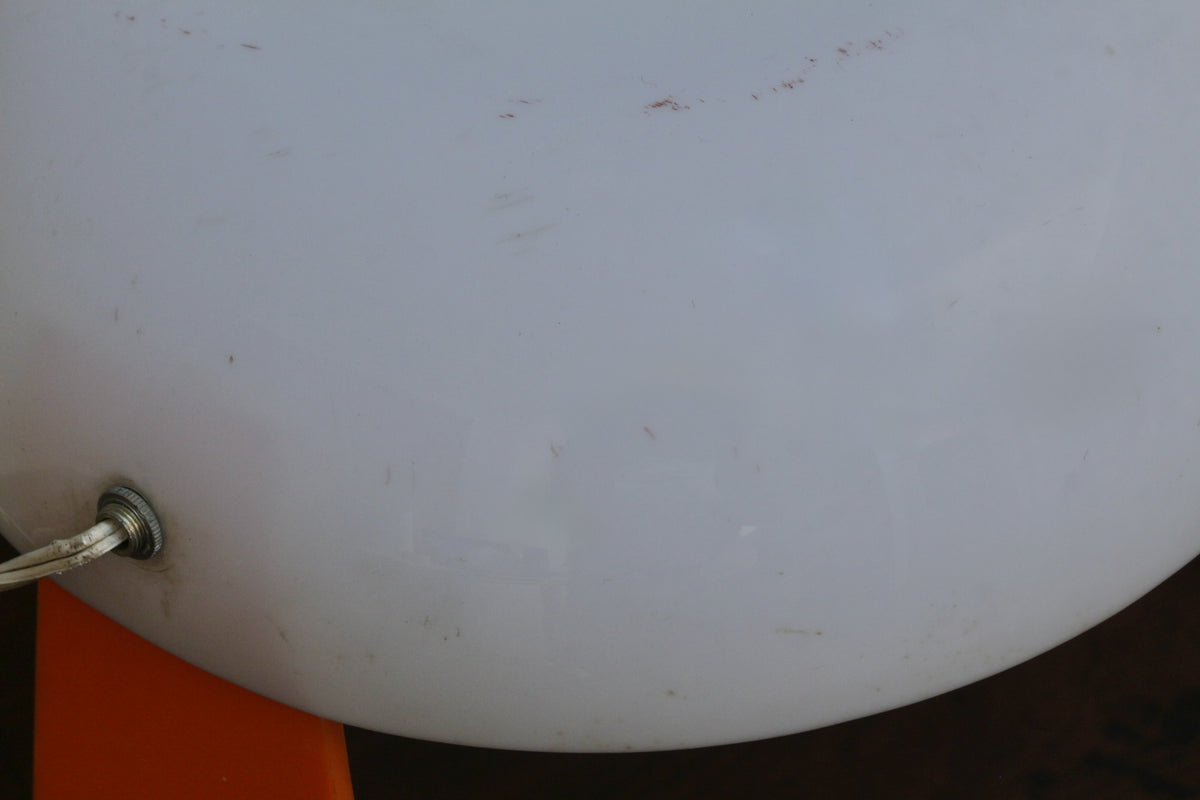Mod Orange & White Acrylic Table Lamp