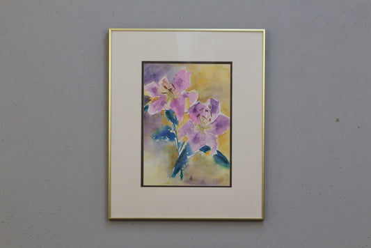 "Luminous Lilies" Watercolor Painting