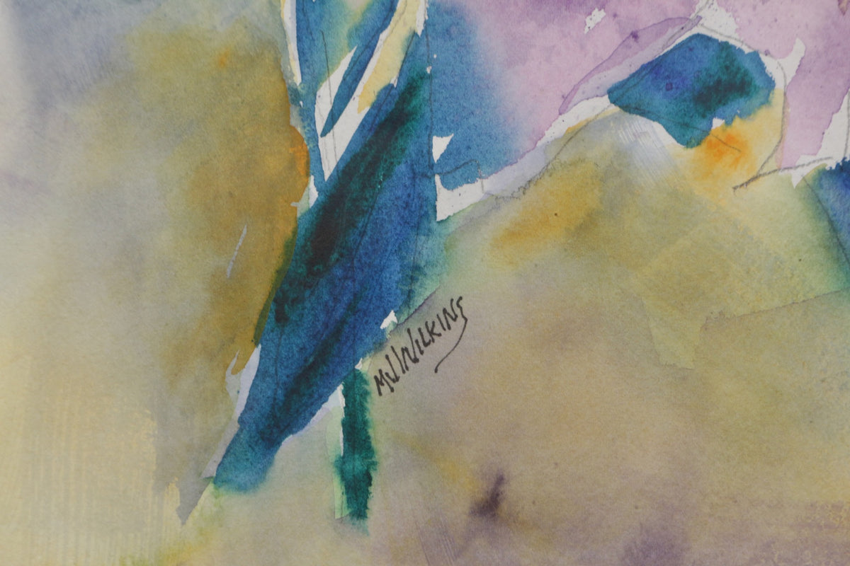 "Luminous Lilies" Watercolor Painting