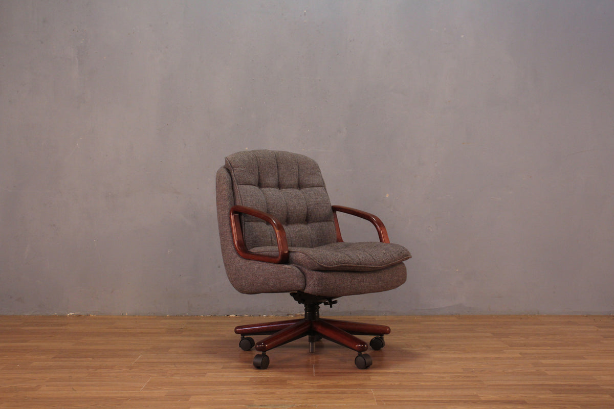 Tufted Charcoal Executive Desk Chair