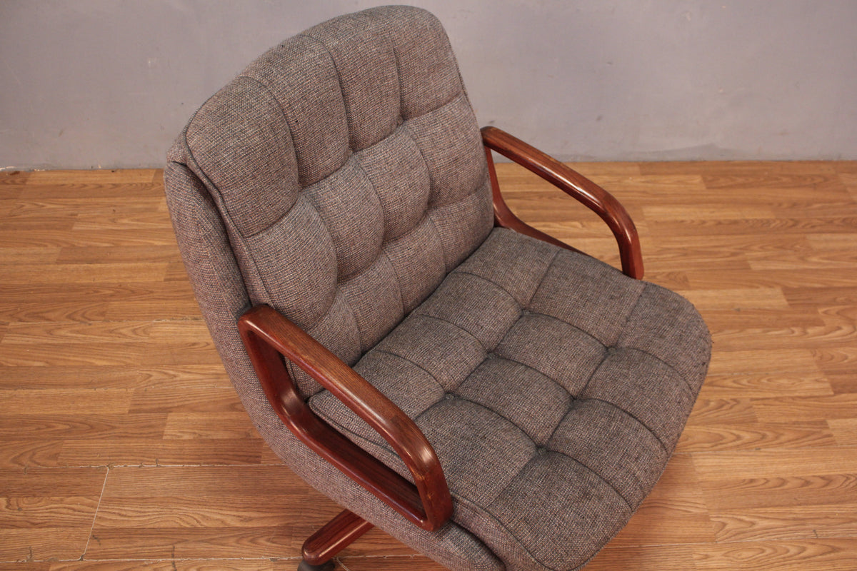 Tufted Charcoal Executive Desk Chair