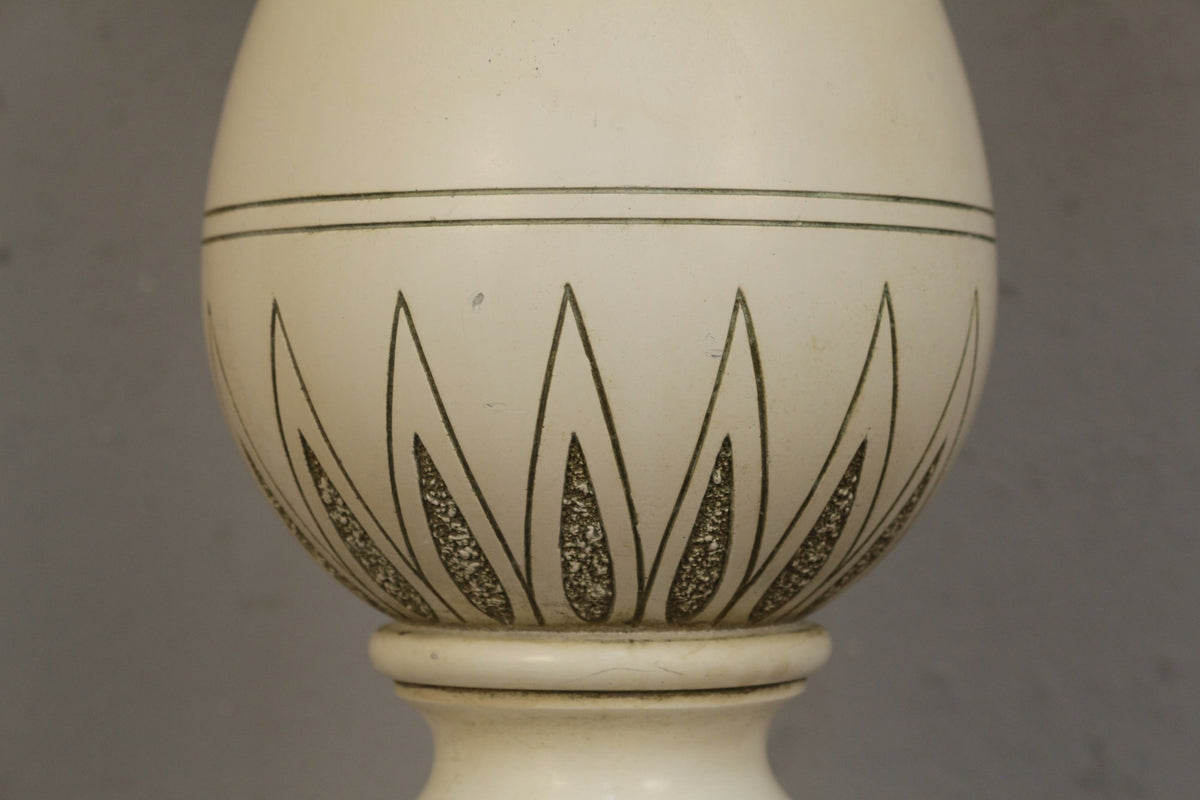 1960s Neoclassical Chalkware Table Lamp
