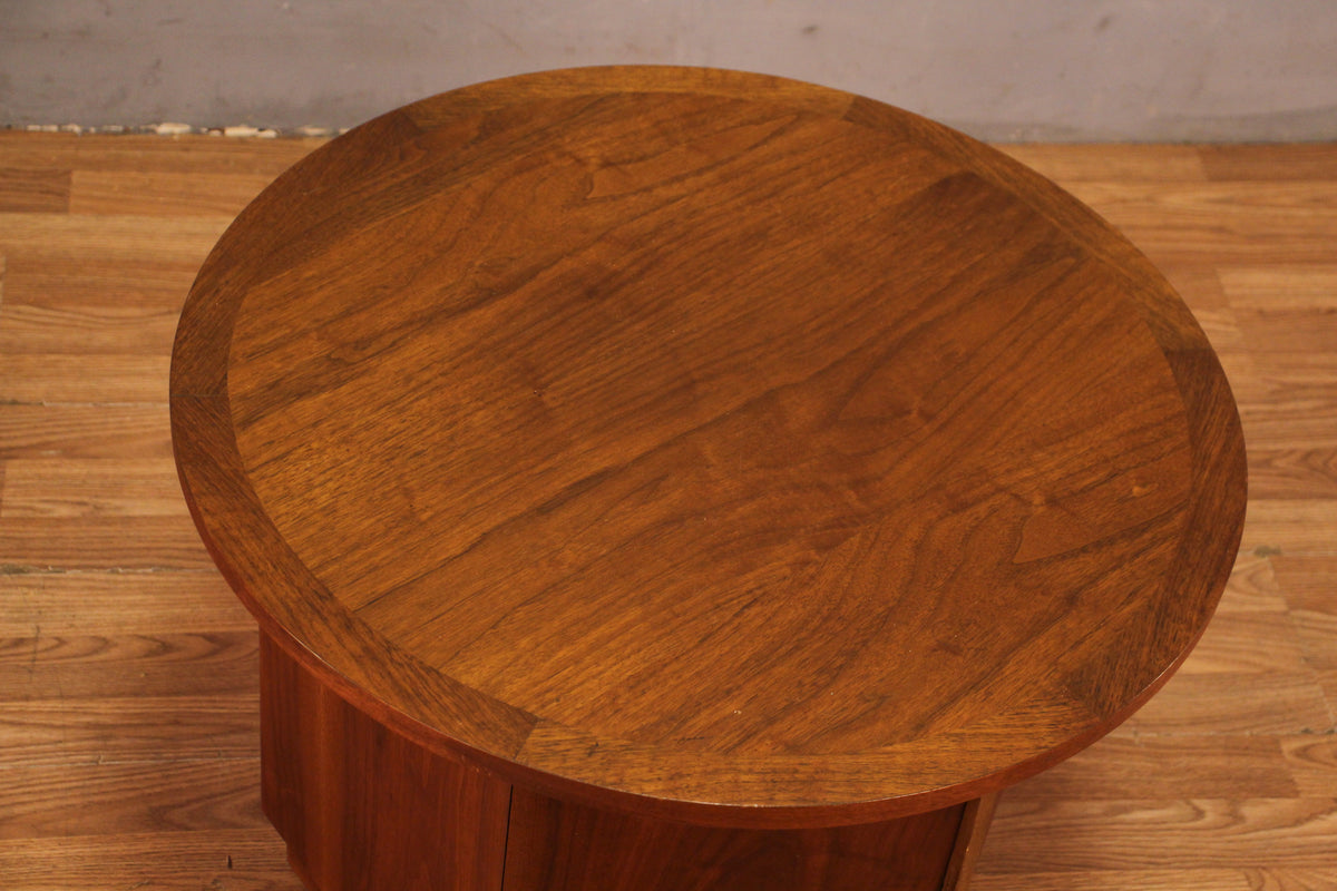 Lane Mid Century Drum End Table