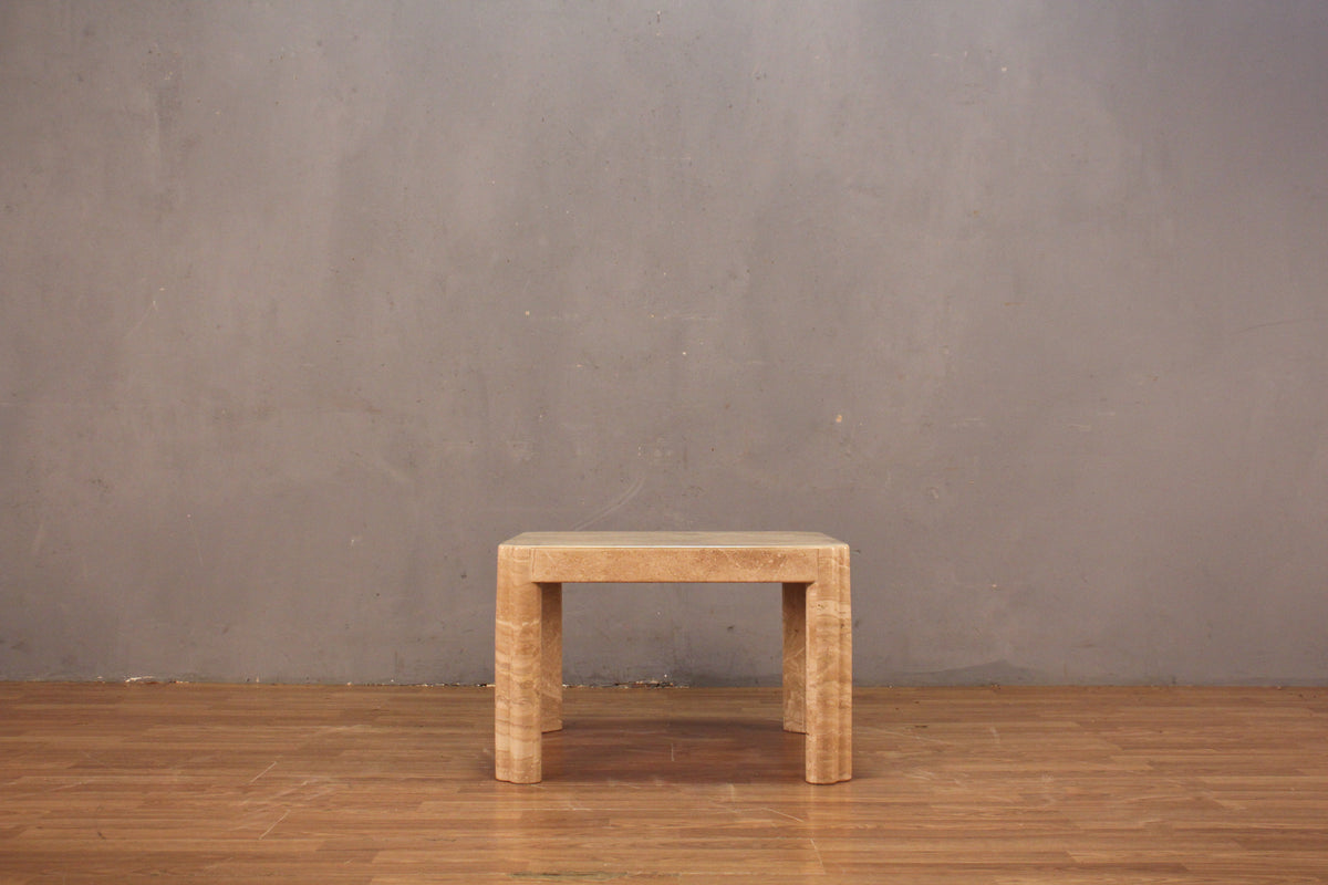 Solid Marble End Table - ONLINE ONLY