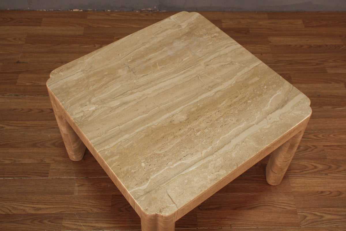 Solid Marble End Table - ONLINE ONLY