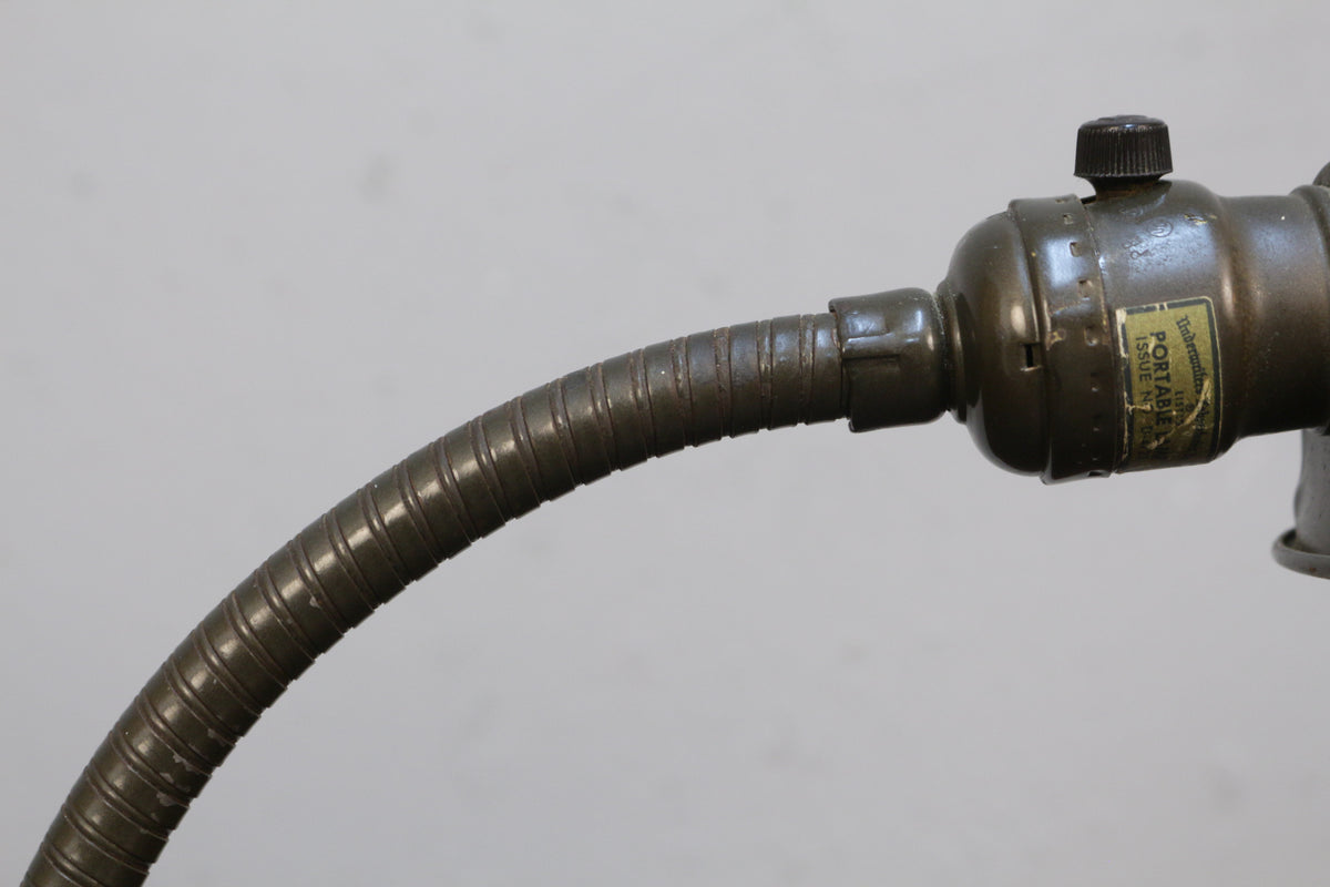 Art Deco Metal Gooseneck Lamp