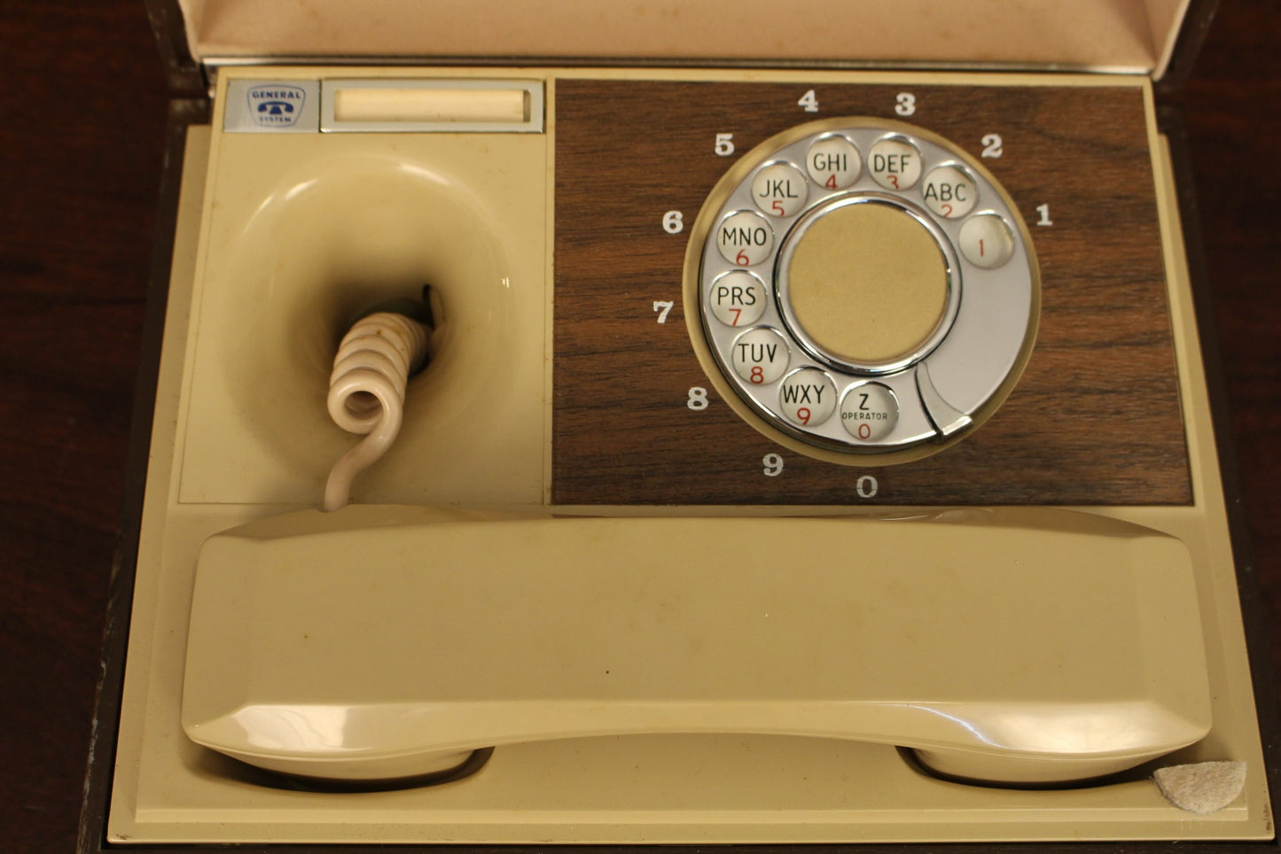 1970s Deco-Tel Hideaway Rotary Telephone
