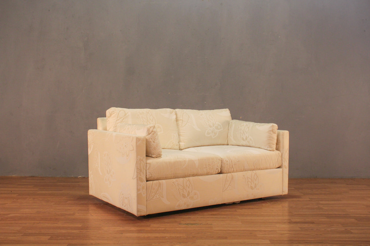 Drexel White Paisley Loveseat - ONLINE ONLY