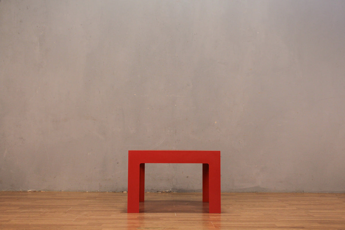 Retro Red Plastic Side Table