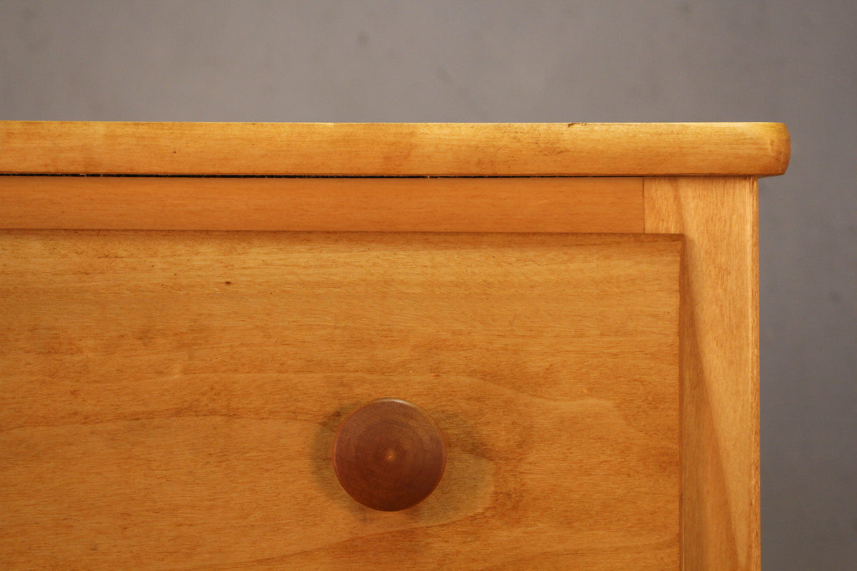 Country Pine 6-Drawer Highboy Dresser