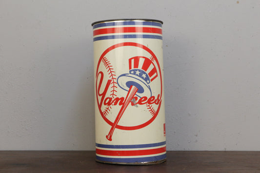 New York Yankees Tin Wastebasket