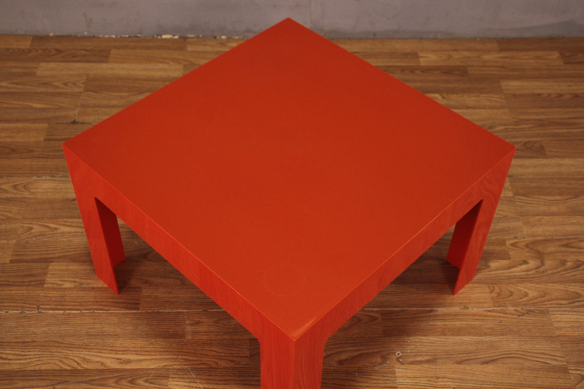 Retro Red Plastic Side Table