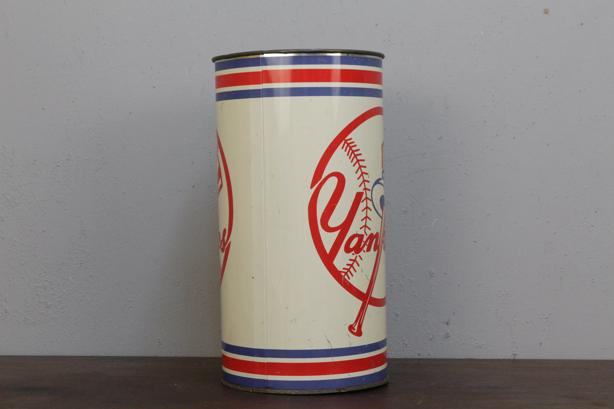 New York Yankees Tin Wastebasket