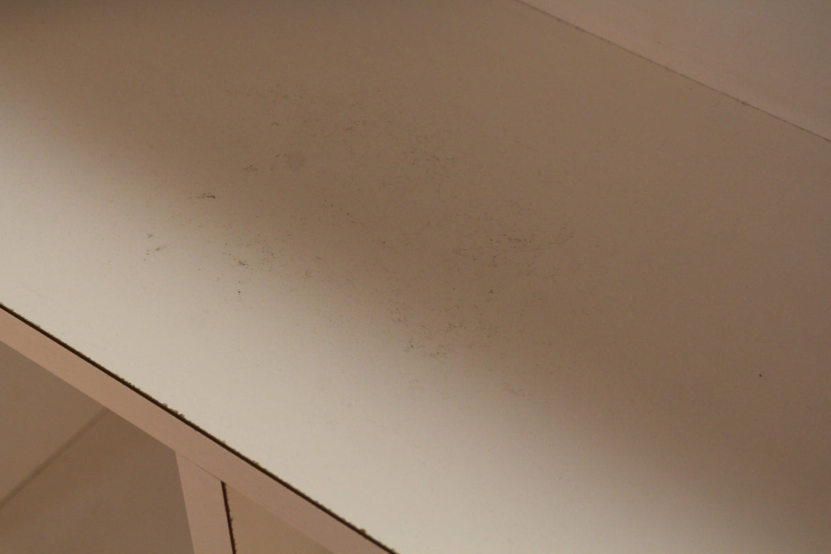White Laminate Divided Bookshelf