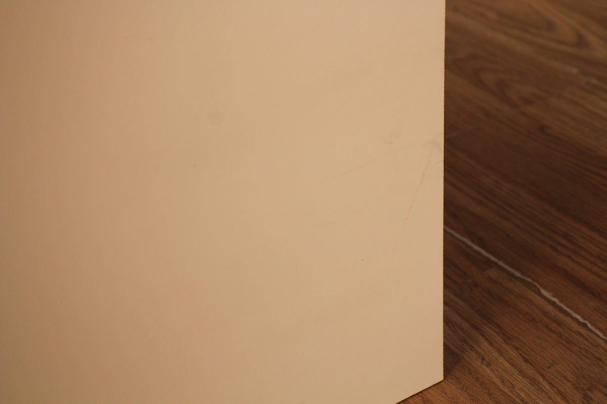 White Laminate Divided Bookshelf