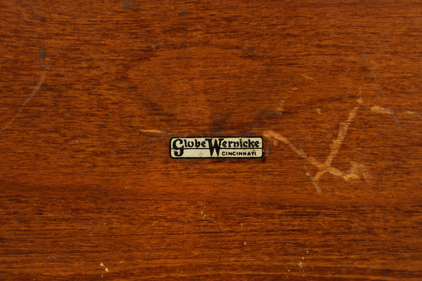 Antique Globe Wernicke Card File Box