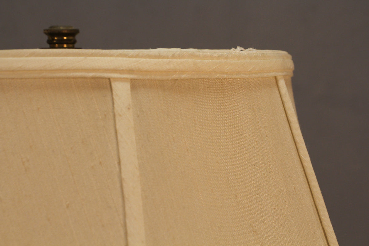 Elegant Brass Side Table Floor Lamp