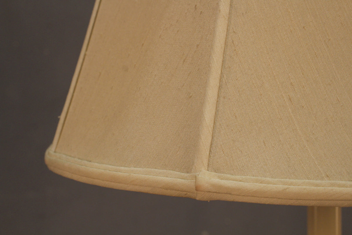 Elegant Brass Side Table Floor Lamp