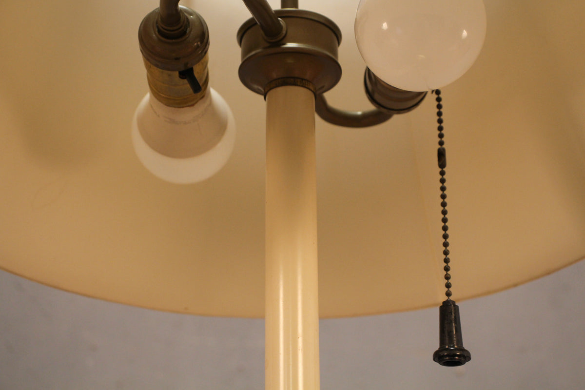 Elegant Brass Side Table Floor Lamp