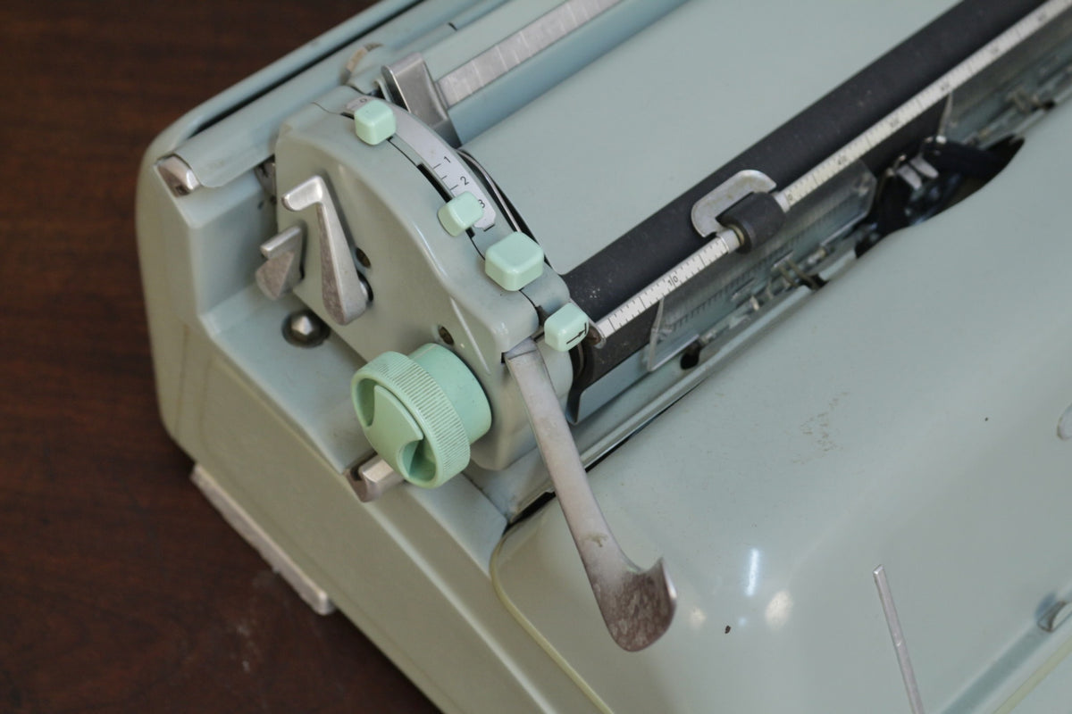 Large Hermes Ambassador Mint Typewriter