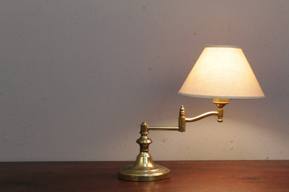 Petite Brass Swing Arm Lamp