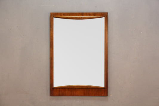 Mid Century Arched Walnut Mirror