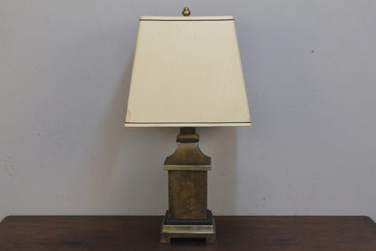 Mid Century Brass Pagoda Table Lamp