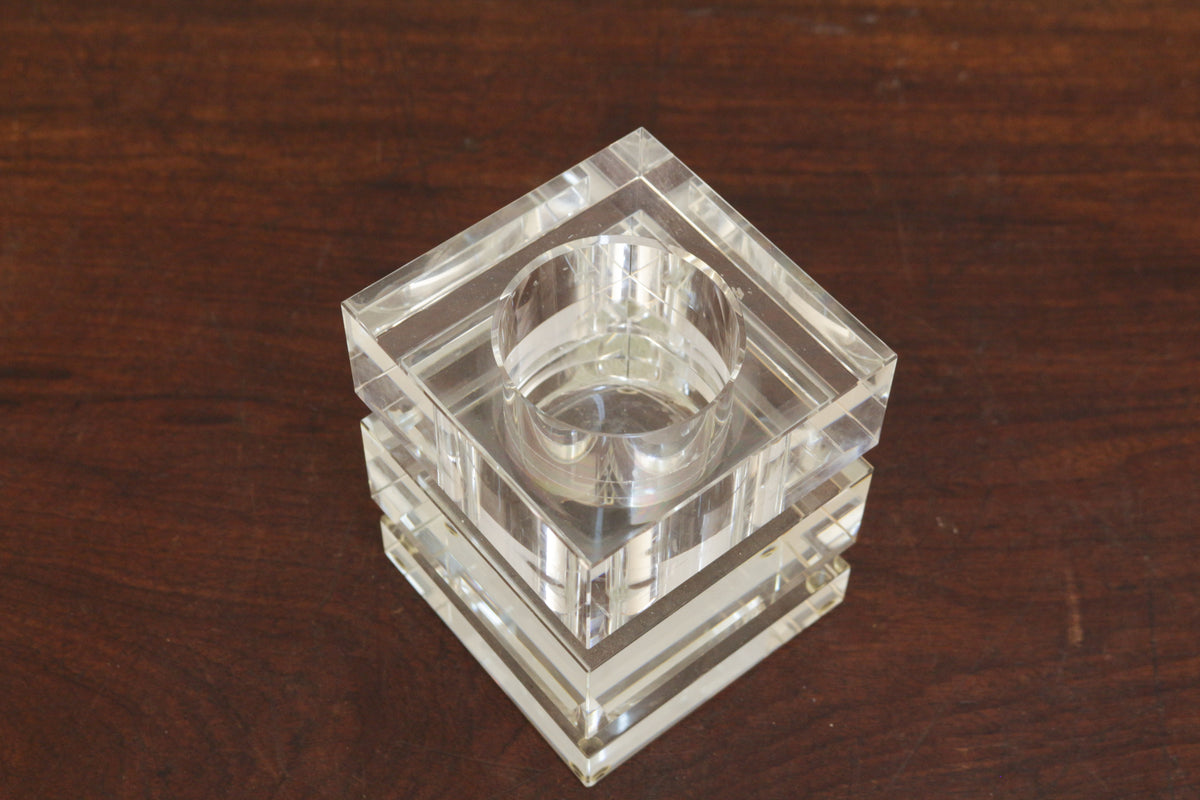 Crystal Cube Candle Holder