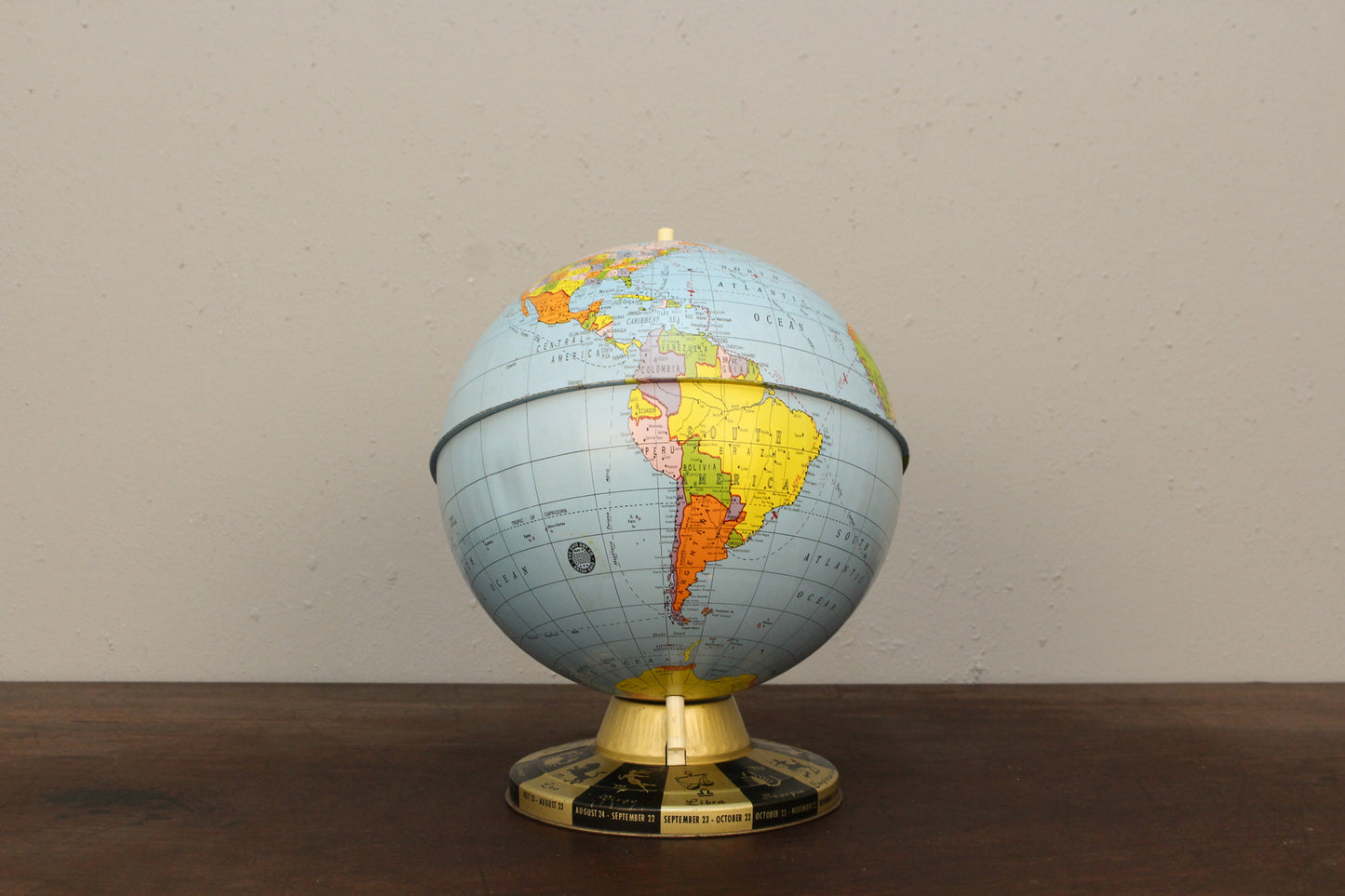 Small Metal Astrological Globe