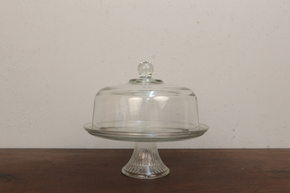 Glass Cake Stand with Lid