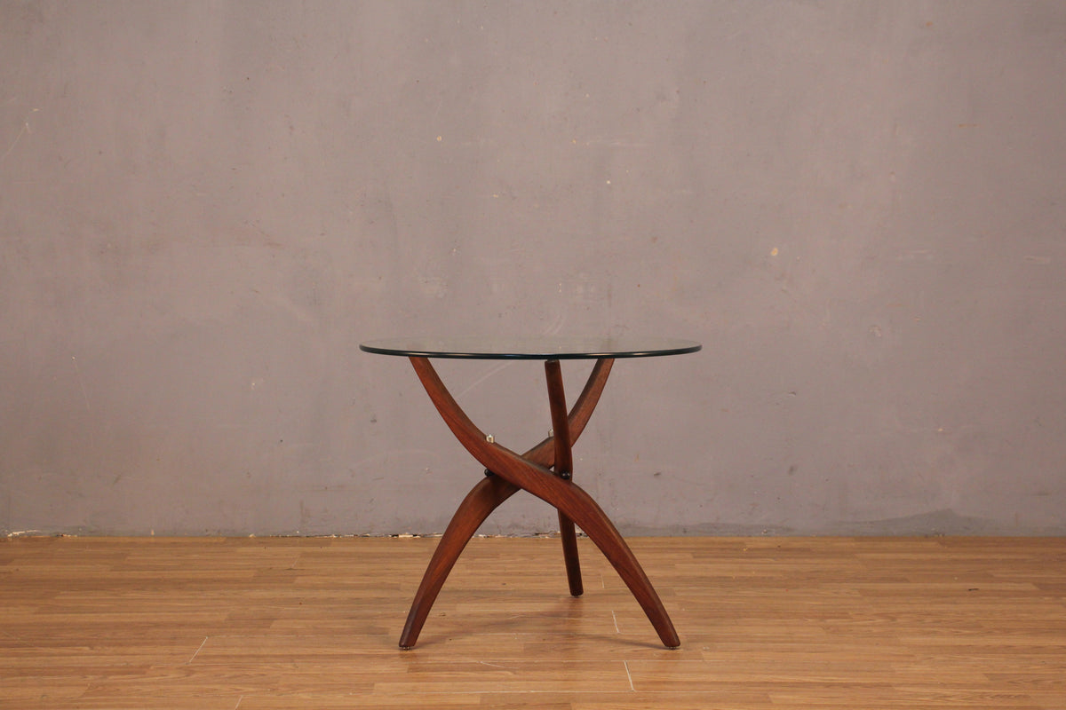 Forest Wilson Walnut & Glass End Table - ONLINE ONLY
