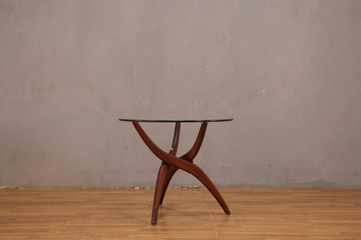 Forest Wilson Walnut & Glass End Table - ONLINE ONLY