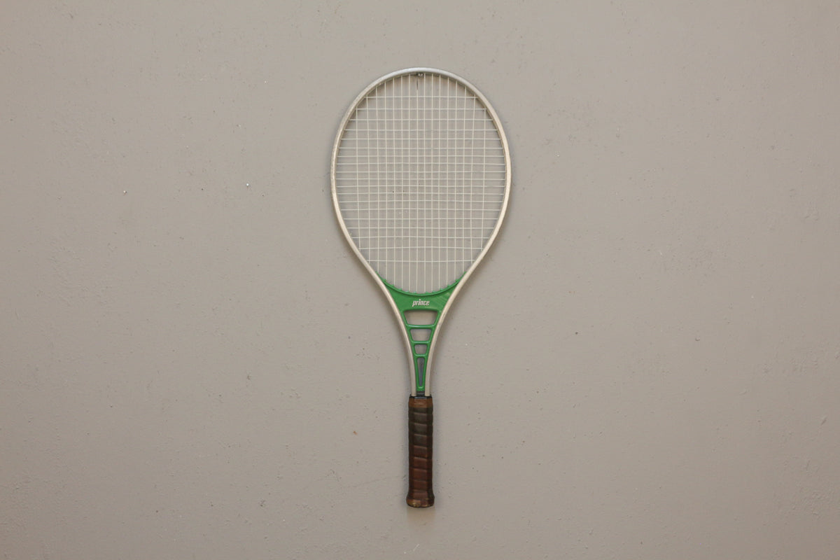 1980s Prince Green Tennis Racket with Case
