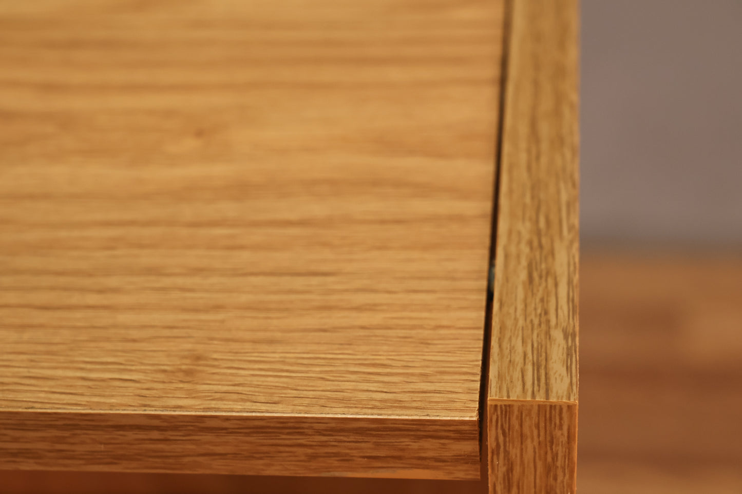 Compact Honey Laminate 2-Tier Bookshelf