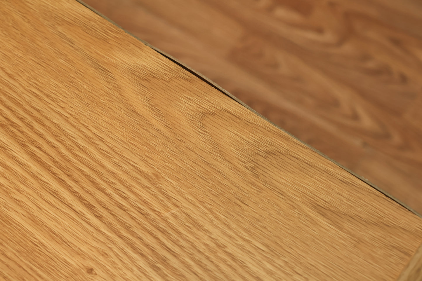 Compact Honey Laminate 2-Tier Bookshelf