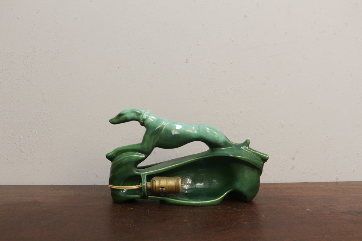 1950s Royal Haeger Greyhound TV Lamp