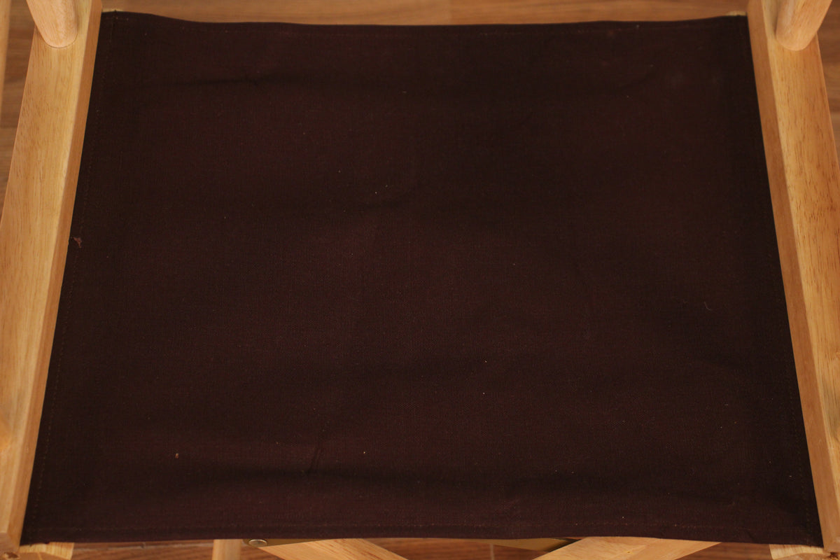 Blonde & Brown Canvas Folding Director's Chair