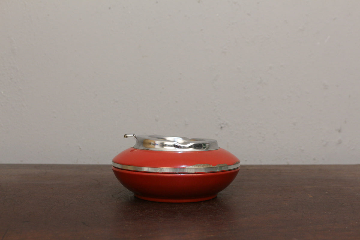 Italian Red Space Age Ashtray