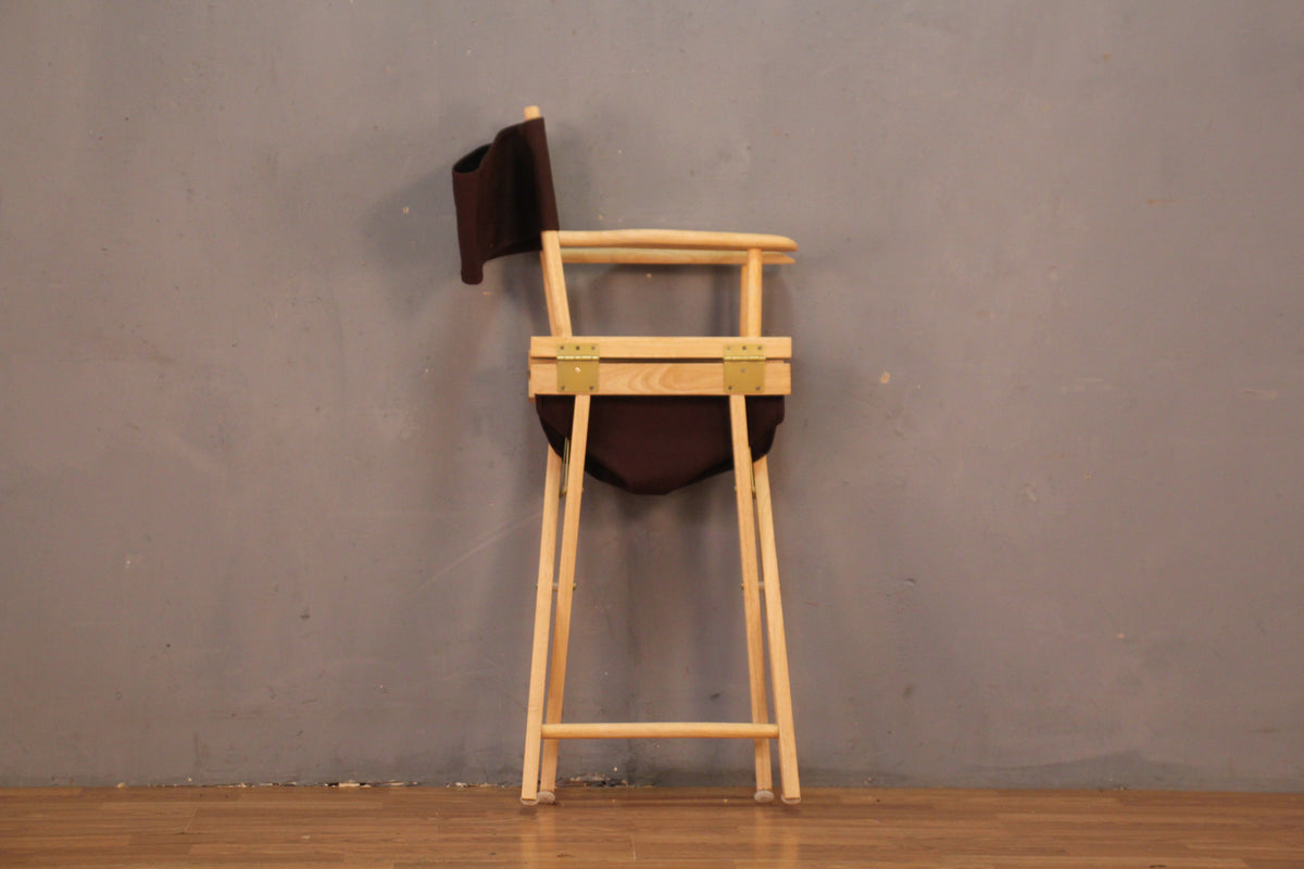 Blonde & Brown Canvas Folding Director's Chair