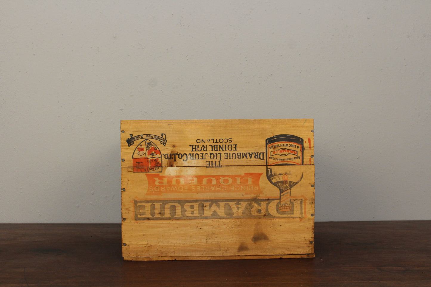 Rustic Wooden Drambuie Crate