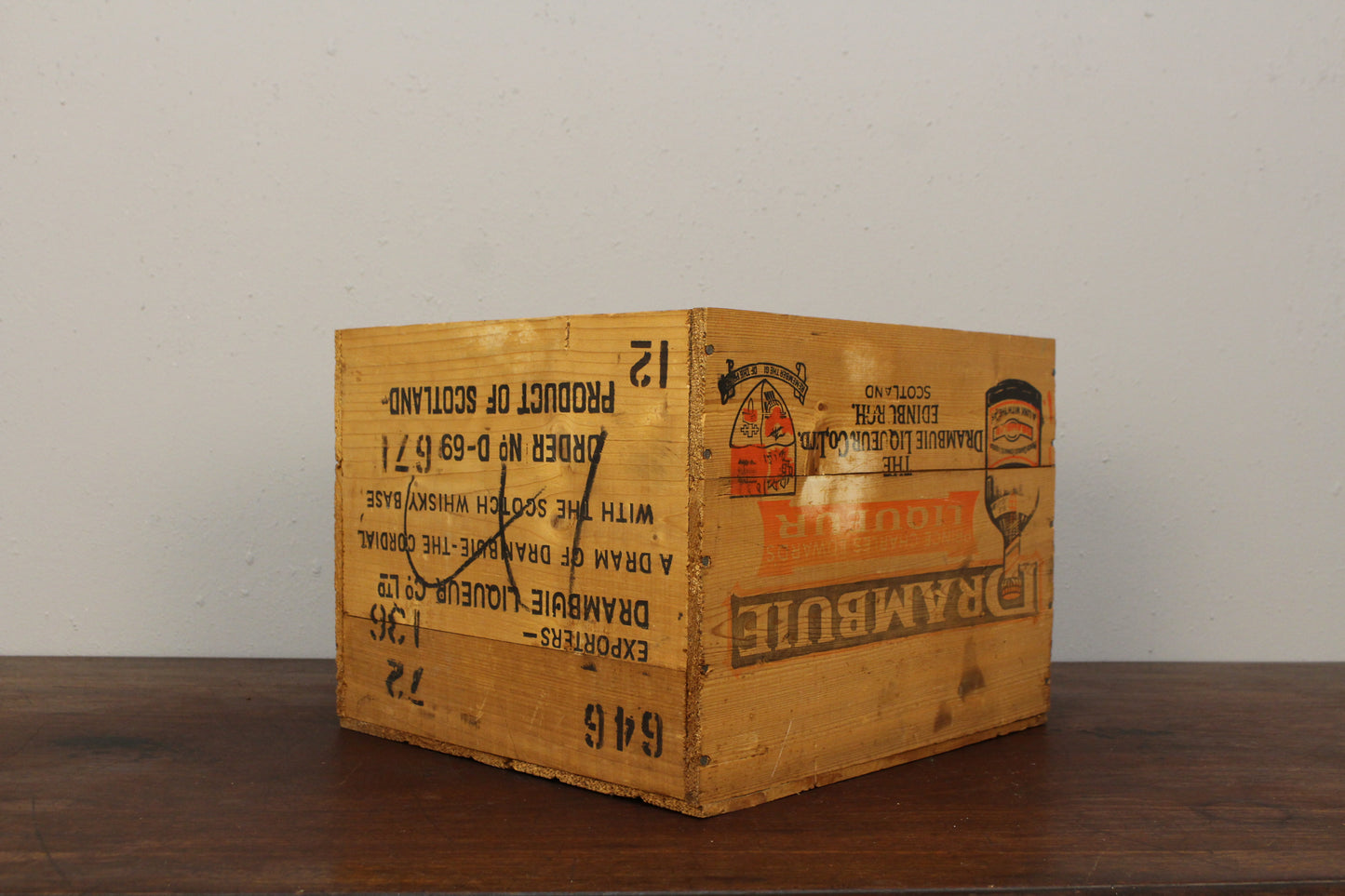 Rustic Wooden Drambuie Crate