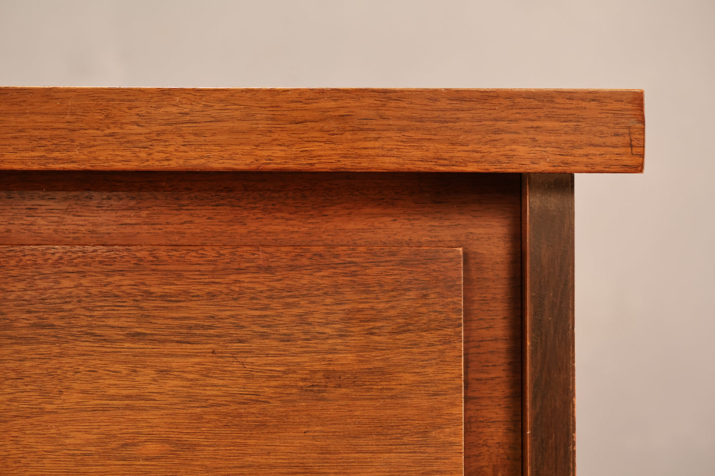 Walnut Block Full Sliding-Door Headboard - ONLINE ONLY
