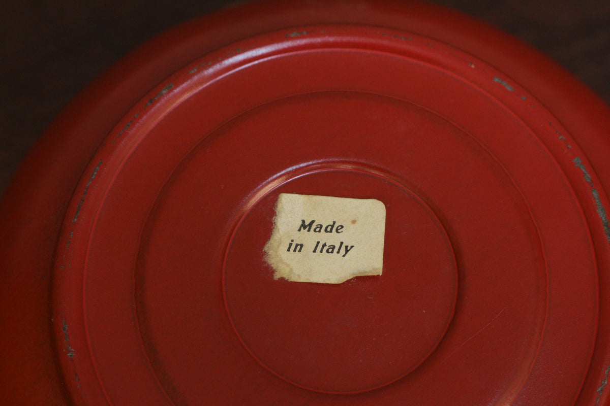 Italian Red Space Age Ashtray