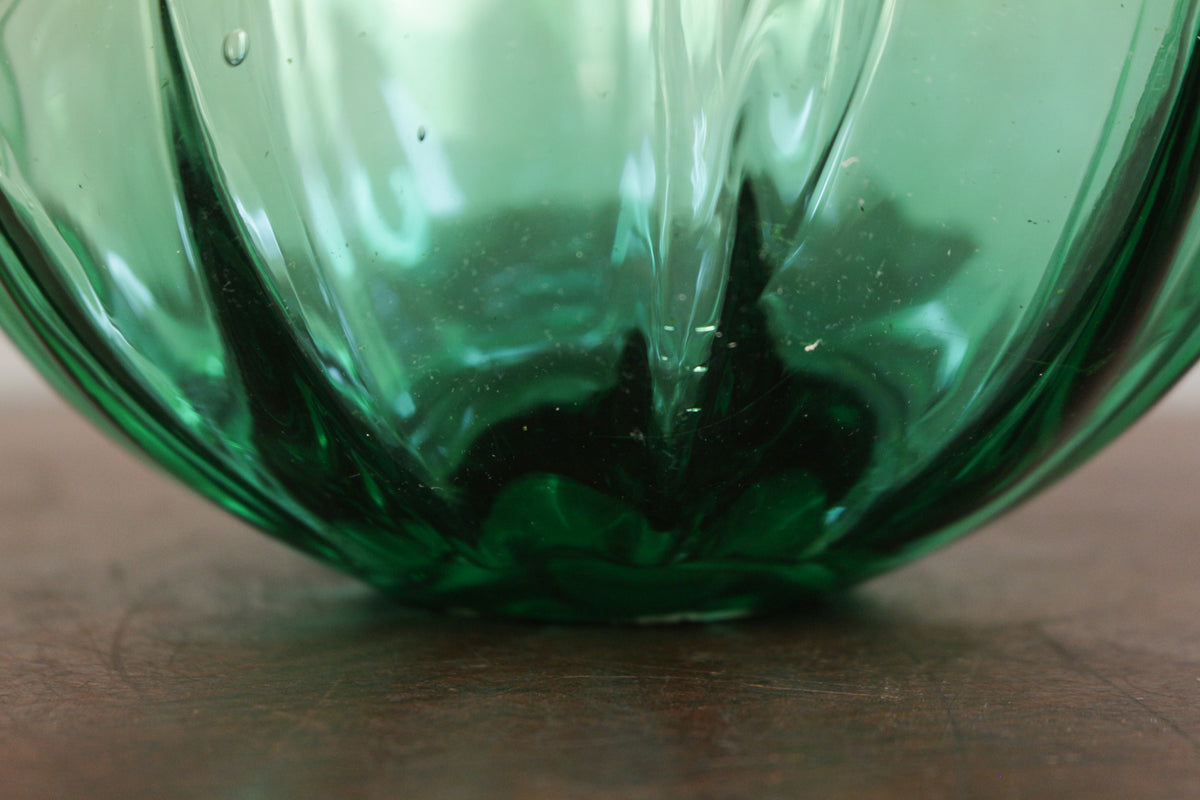 Murano Green Art Glass Bowl