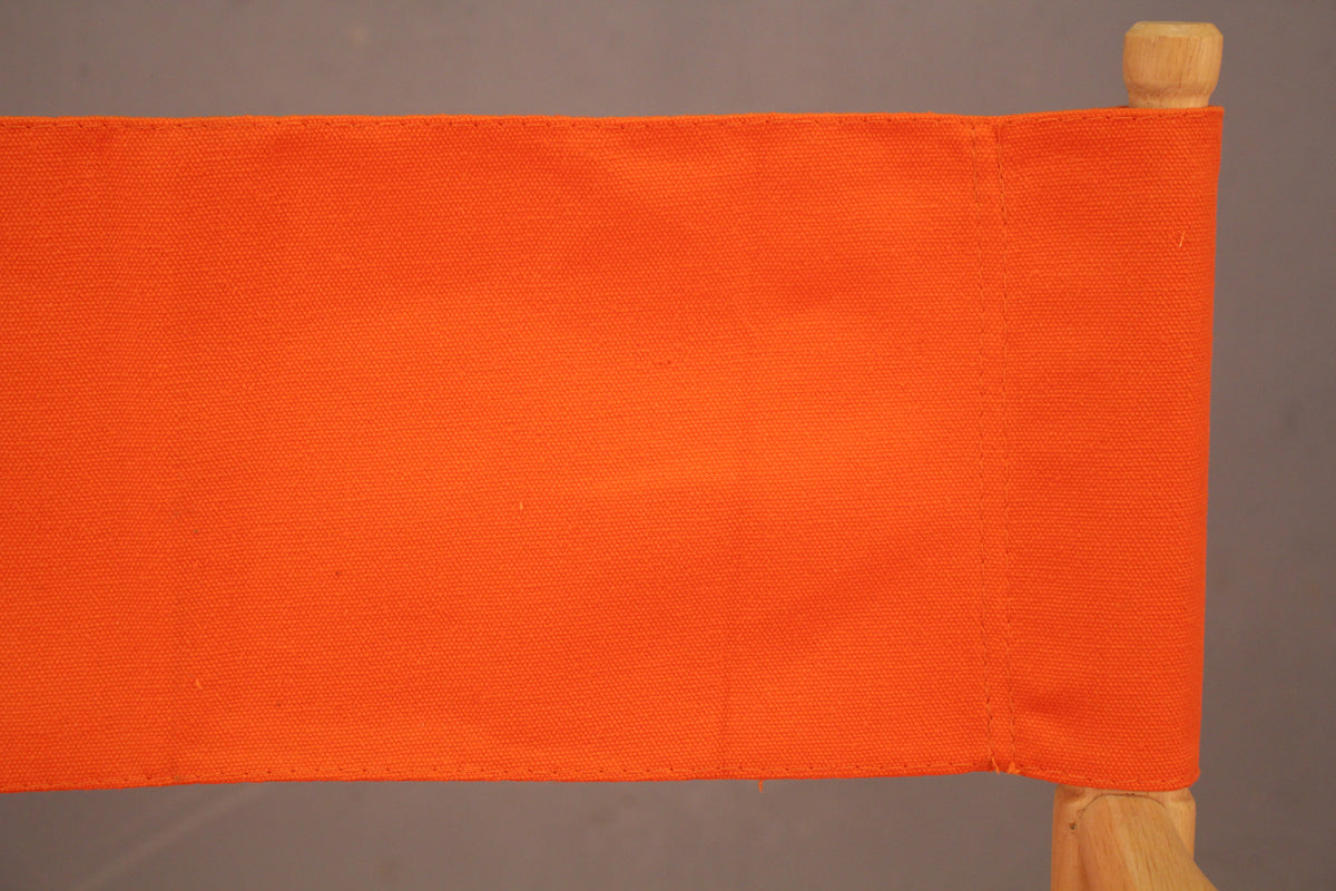 Blonde & Orange Canvas Folding Director's Chair