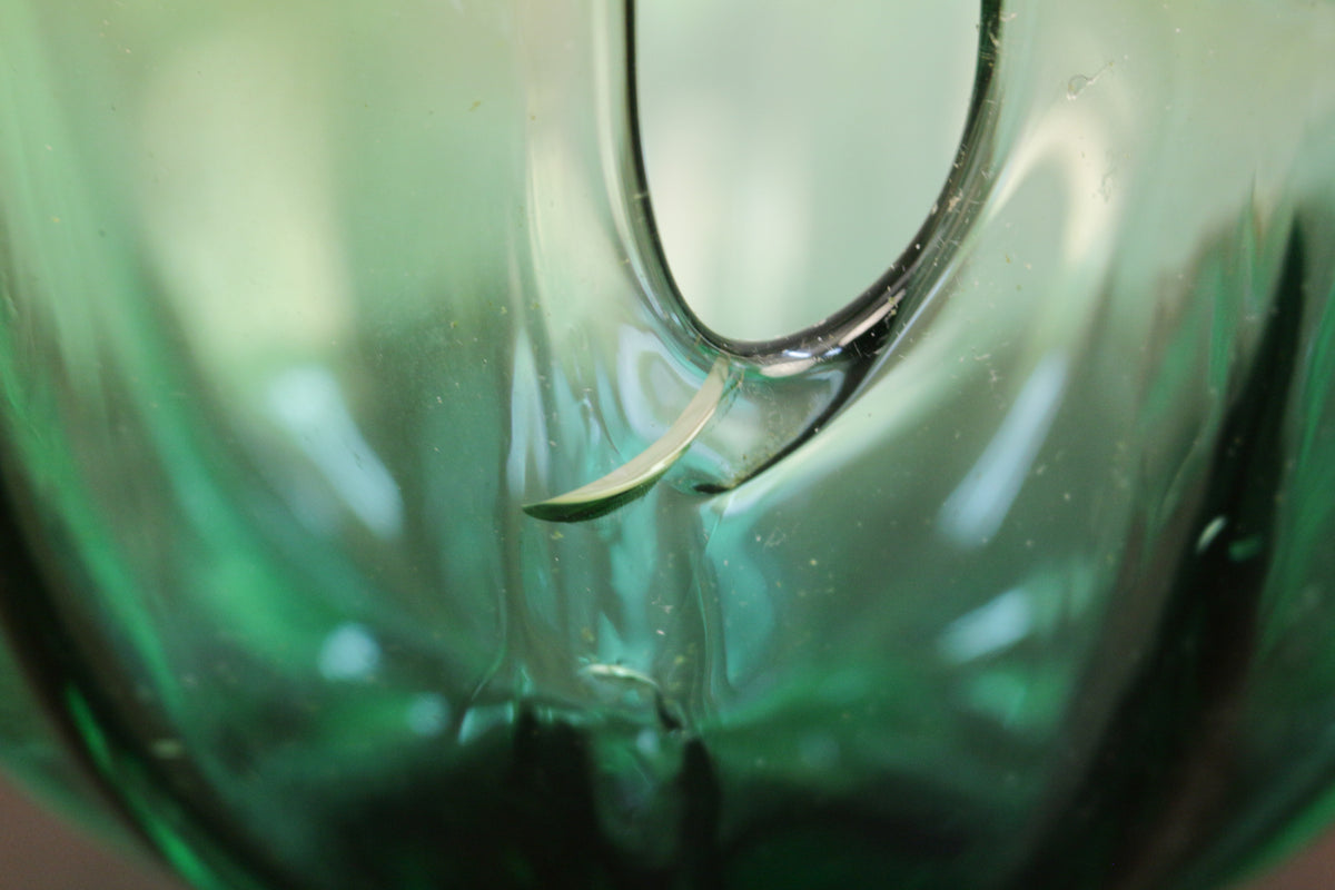 Murano Green Art Glass Bowl