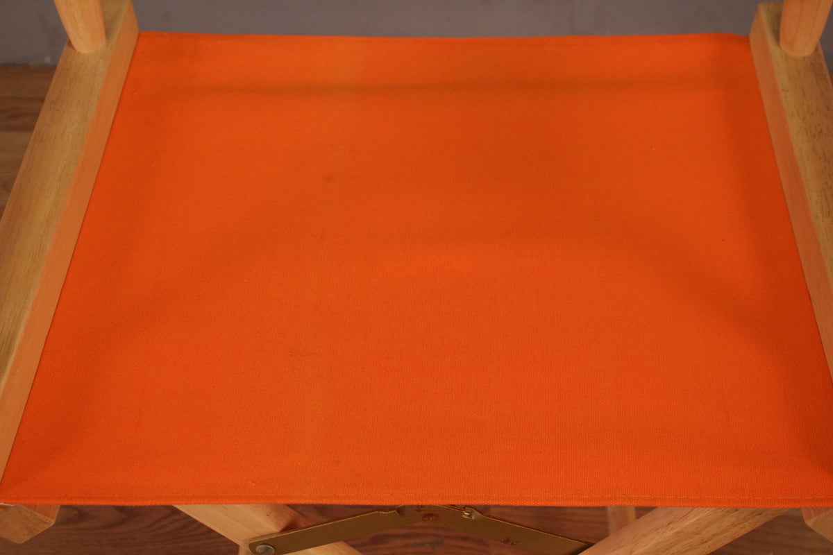 Blonde & Orange Canvas Folding Director's Chair