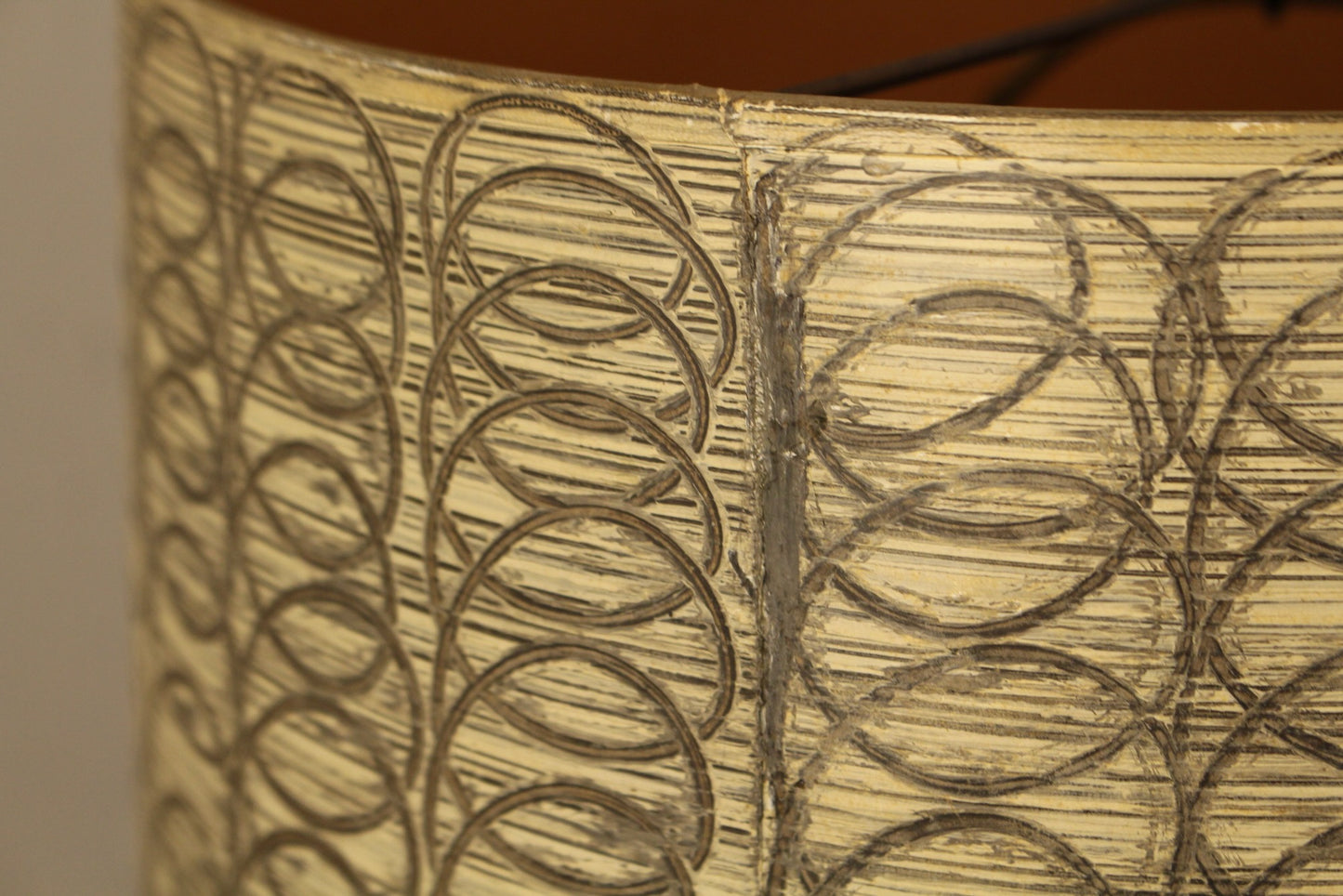 Black Ceramic Squiggles Table Lamp